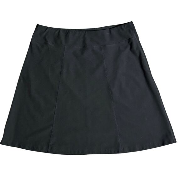 Lucy Lucytech Active Black A-Line Skirt Size Medium Stretch Comfy - Picture 1 of 5